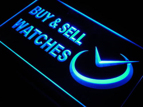 Watches Buy & Sell Shop Time Neon Light Sign